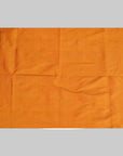 Orange fabric with a decorative border on a white background