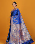 Blue Banarasi Saree