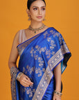 Blue Banarasi Saree