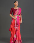 Orange Banarasi Saree