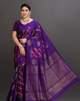 Purple Soft Silk Handwoven Kanjivaram Saree