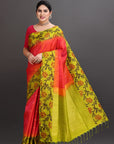 Red Soft Silk Handwoven Kanjivaram Saree