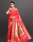Red Silk Paithani Saree