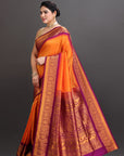 Yellow Silk Kanjivaram Saree