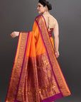 Yellow Silk Kanjivaram Saree