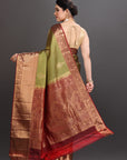 Mehendi Green Silk Kanjivaram Saree