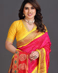 Rani Pink Paithani Silk Saree