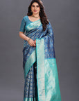 Blue Kanjivaram Silk Saree