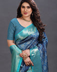 Blue Kanjivaram Silk Saree