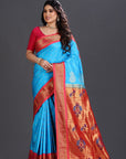 Blue Paithani Silk Saree