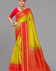 Parrot soft silk saree