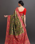 Mehendi Green Soft Tissue Saree