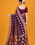 Magenta Georgette Saree
