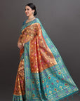 Rust Soft Tissue Saree
