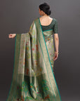 Pista Green Soft Tissue Saree