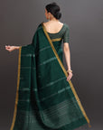 Green Kanjivaram Soft Silk Saree