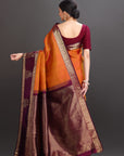 Mango Yellow Kanjivaram Silk Saree