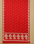 Red mashru silk banarasi saree