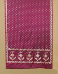 Majenta mashru silk banarasi saree