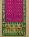 Majenta silk paithani saree
