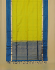 Parrot green soft silk handwoven kanjivaram saree