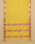 Yellow silk cotton chanderi saree