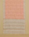 Peach semi tussar saree