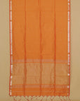 Orange cotton maheshwari saree
