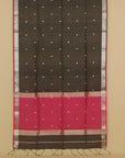 Black cotton maheshwari saree