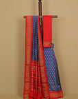 Surajmukhi blue ikat patola saree
