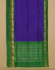 Purple silk ikat patola saree