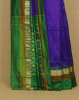 Purple silk ikat patola saree