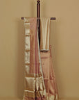 Metallic pink organza