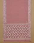 Pink cotton jamdani saree