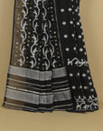 Black cotton jamdani saree