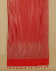 Red blended silk saree