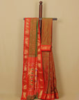 Anjeeri green silk paithani saree