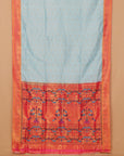 Phirozy by pink munia paithani saree