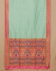 Pista by pink munia paithani saree
