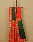 Green by orange temple paithani saree