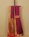 Majenta munia paithani saree