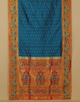 Short Rama fancy border paithani saree