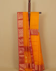 Mango yellow chanderi saree