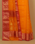 Mango yellow chanderi saree