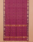 Wine majenta premium maheshwari saree
