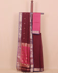 Brown premium maheshwari saree