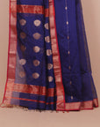 Navy blue premium maheshwari saree