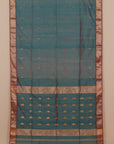 Emerald green premium maheshwari saree