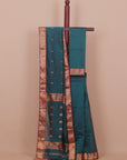 Emerald green premium maheshwari saree