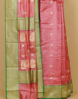 Abolish peach chanderi saree